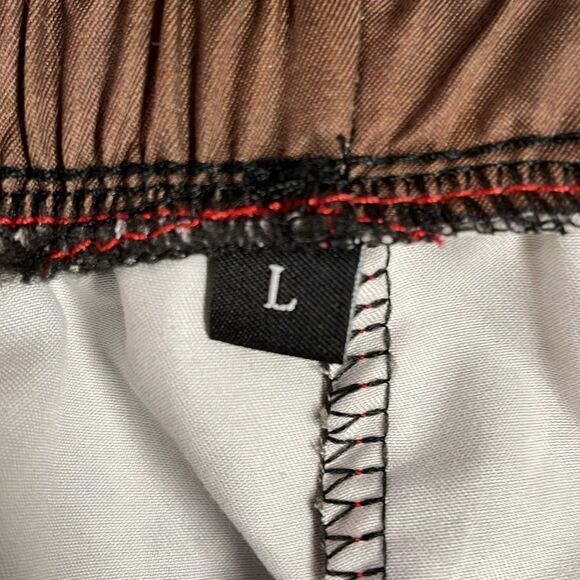 Men’s Novelty Hippo Swim Trunks Shorts, Brown, Size Large - Picture 5 of 5